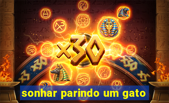 sonhar parindo um gato