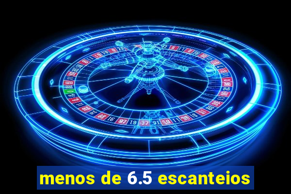 menos de 6.5 escanteios