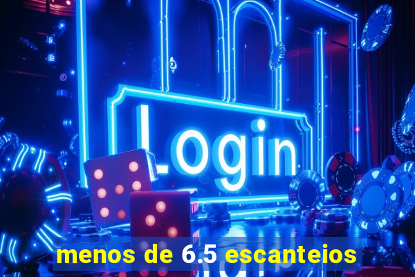 menos de 6.5 escanteios
