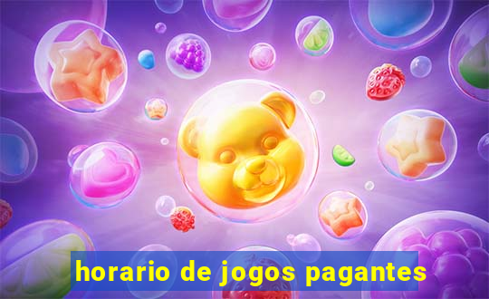 horario de jogos pagantes