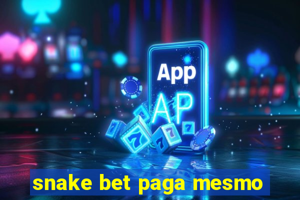 snake bet paga mesmo