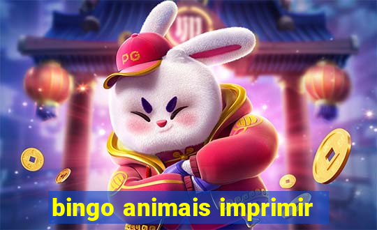 bingo animais imprimir