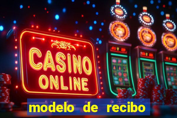 modelo de recibo de pagamento word