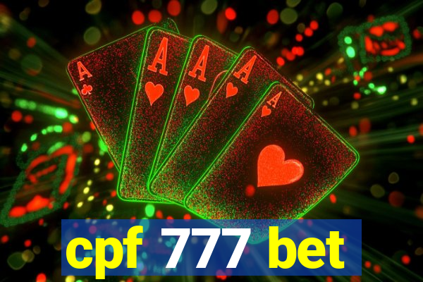 cpf 777 bet