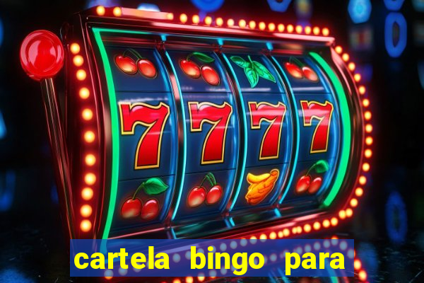 cartela bingo para cha de cozinha imprimir gratis
