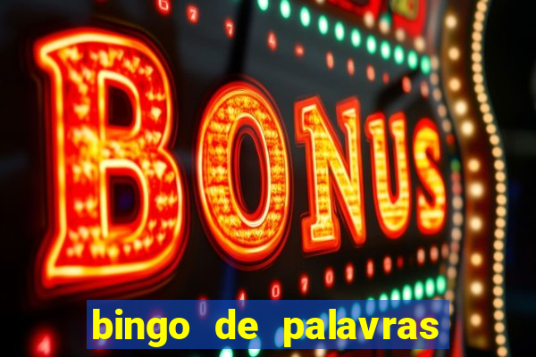 bingo de palavras cha de bebe