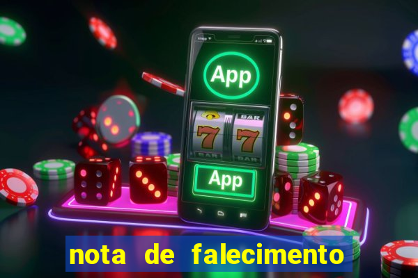 nota de falecimento a tribuna santos hoje