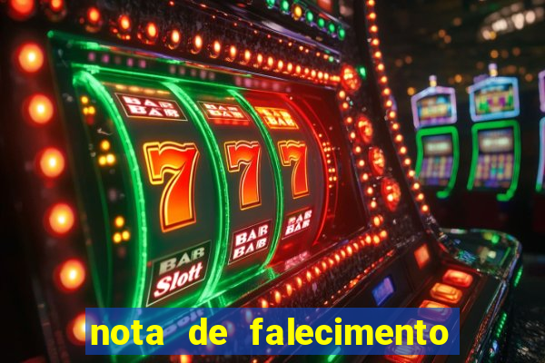 nota de falecimento a tribuna santos hoje