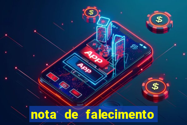 nota de falecimento a tribuna santos hoje