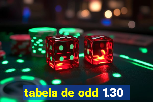 tabela de odd 1.30
