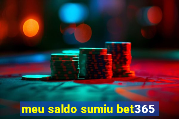 meu saldo sumiu bet365