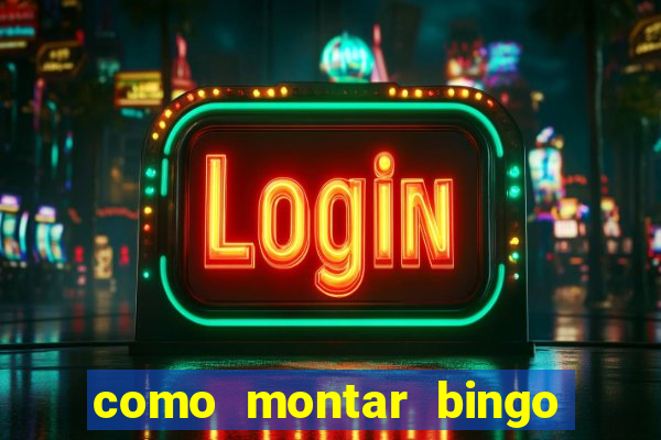 como montar bingo brinquedos toia