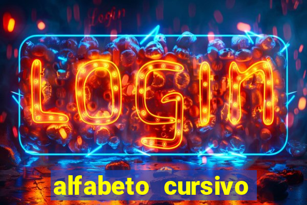 alfabeto cursivo para treinar caligrafia