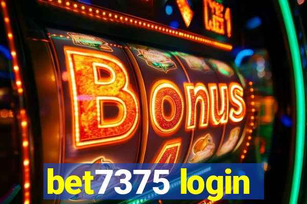 bet7375 login