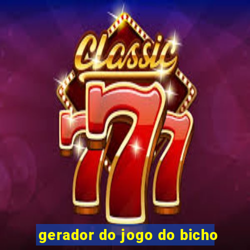 gerador do jogo do bicho