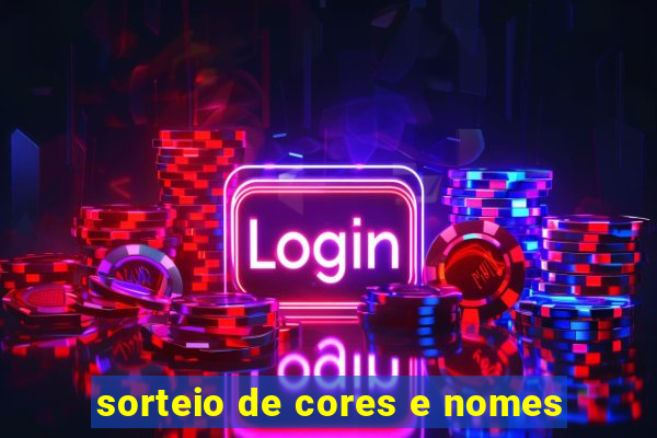 sorteio de cores e nomes