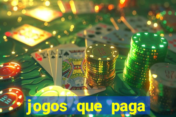 jogos que paga dinheiro de verdade no pix