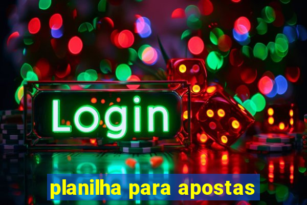 planilha para apostas