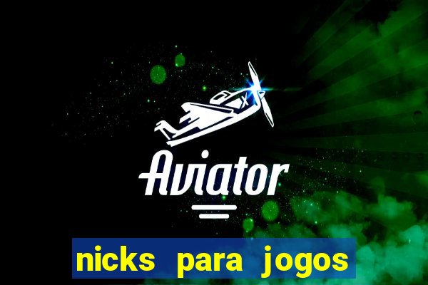 nicks para jogos de tiro