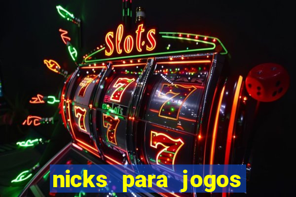 nicks para jogos de tiro