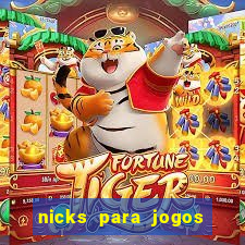 nicks para jogos de tiro