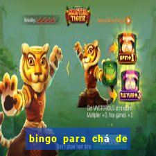 bingo para chá de bebê para imprimir grátis
