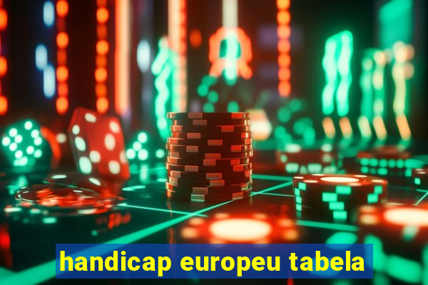 handicap europeu tabela