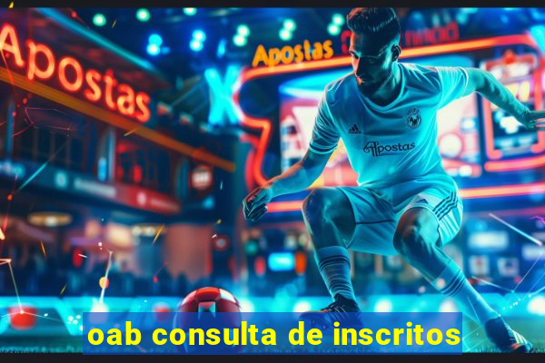 oab consulta de inscritos