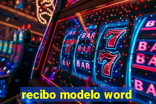 recibo modelo word