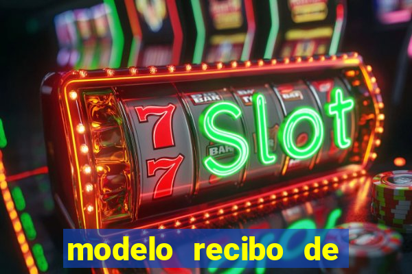 modelo recibo de pagamento autonomo