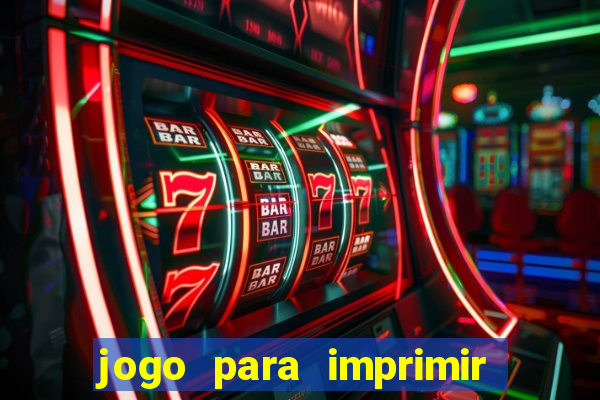 jogo para imprimir e montar