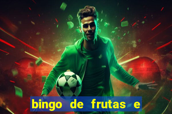 bingo de frutas e legumes para imprimir