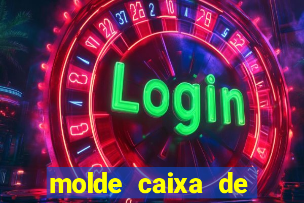 molde caixa de baralho png