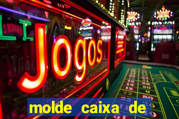 molde caixa de baralho png