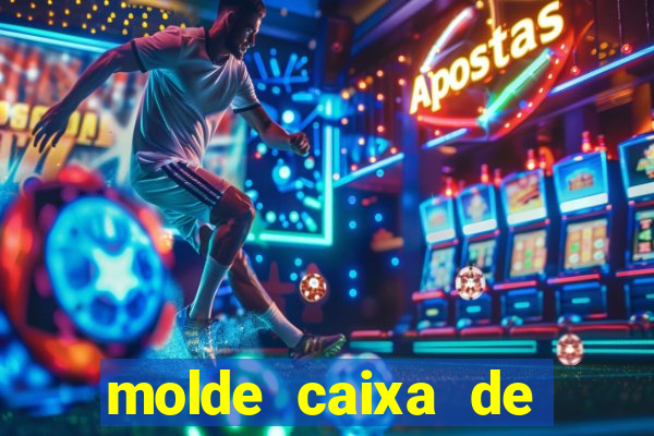 molde caixa de baralho png