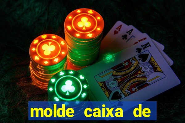 molde caixa de baralho png