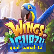qual canal ta passando o jogo do inter