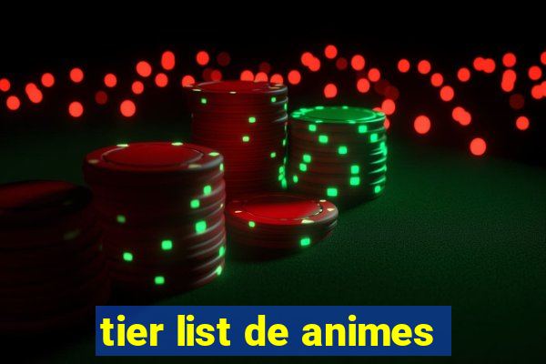tier list de animes