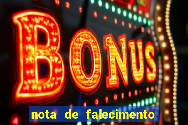 nota de falecimento a tribuna santos