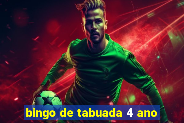 bingo de tabuada 4 ano