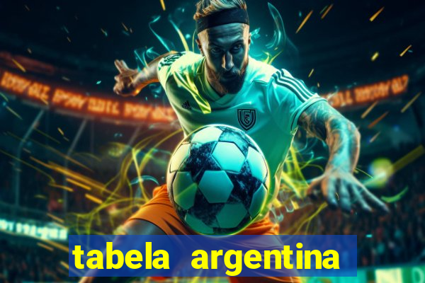 tabela argentina torneo betano