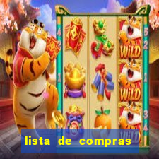 lista de compras para 2 pessoas com quantidade