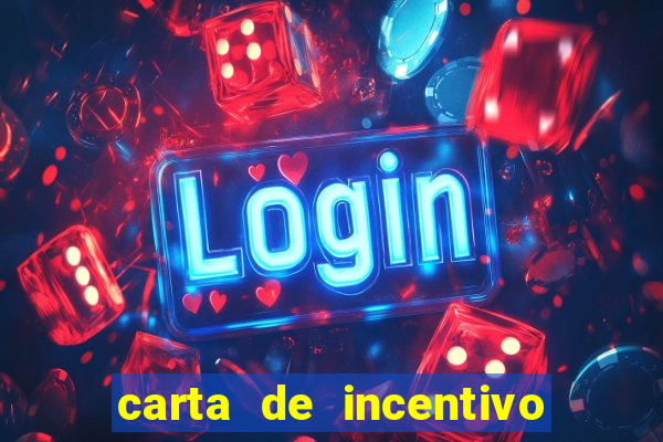 carta de incentivo para alunos