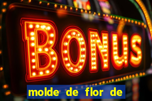 molde de flor de eva grande para imprimir