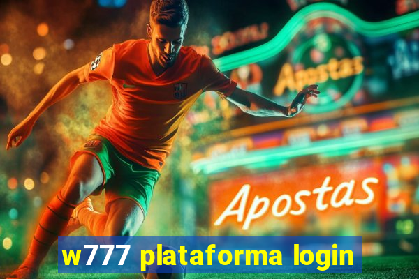 w777 plataforma login