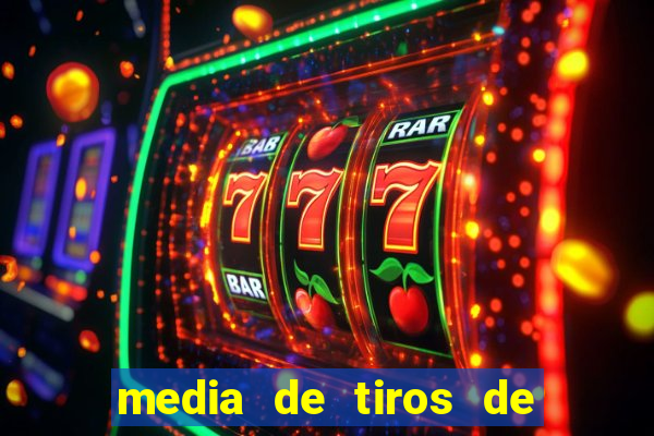 media de tiros de meta por jogo