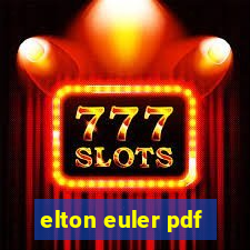 elton euler pdf