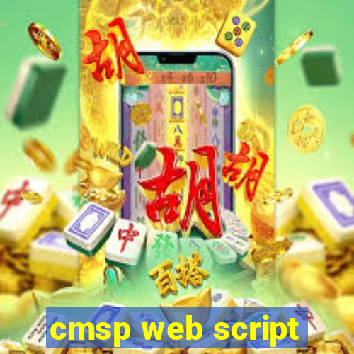 cmsp web script