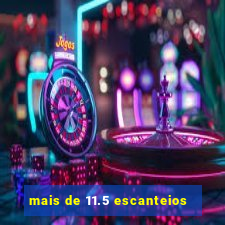 mais de 11.5 escanteios