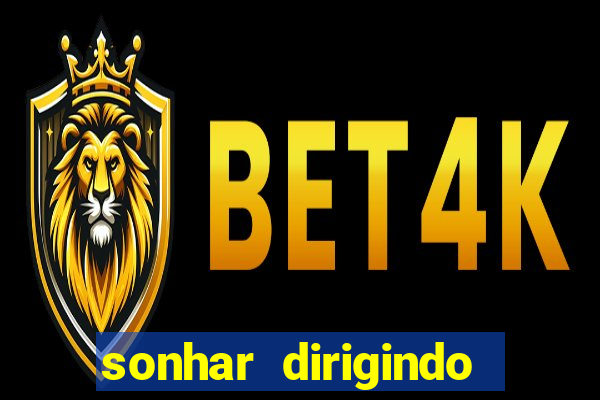sonhar dirigindo carro jogo do bicho